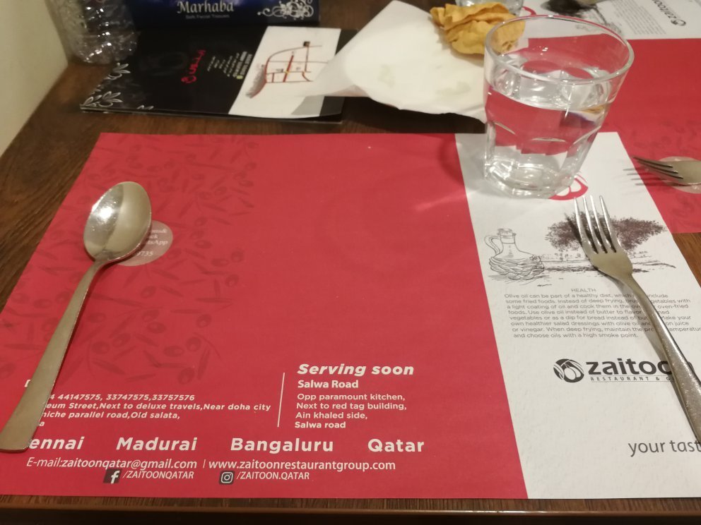 Zaitoon Restaurant Menu, Reviews and Photos - Al Mutdaf Street, Doha ...